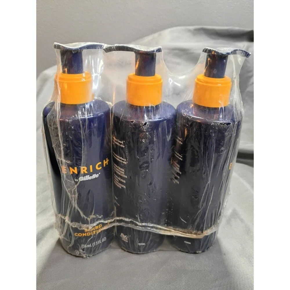 3 Pack Enrich By Gillette®️ Nourishing  Beard Conditioner - NEW-  7.3 fl oz each